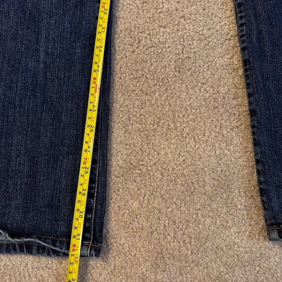 Lucky Brand Women's Sz 8/29 Dungaress Dark Wash Denim M.Rise Flare Western Rodeo - Picture 9 of 12